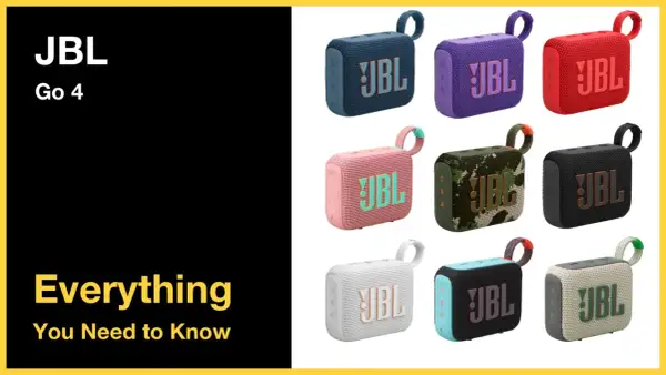 Ensemble de haut-parleurs portables JBL Go 4 en plusieurs couleurs vives. Parfait pour une connexion JBL facile et une musique partout.